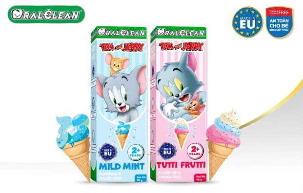 Hộp kem Mild Mint và Tutti Frutti