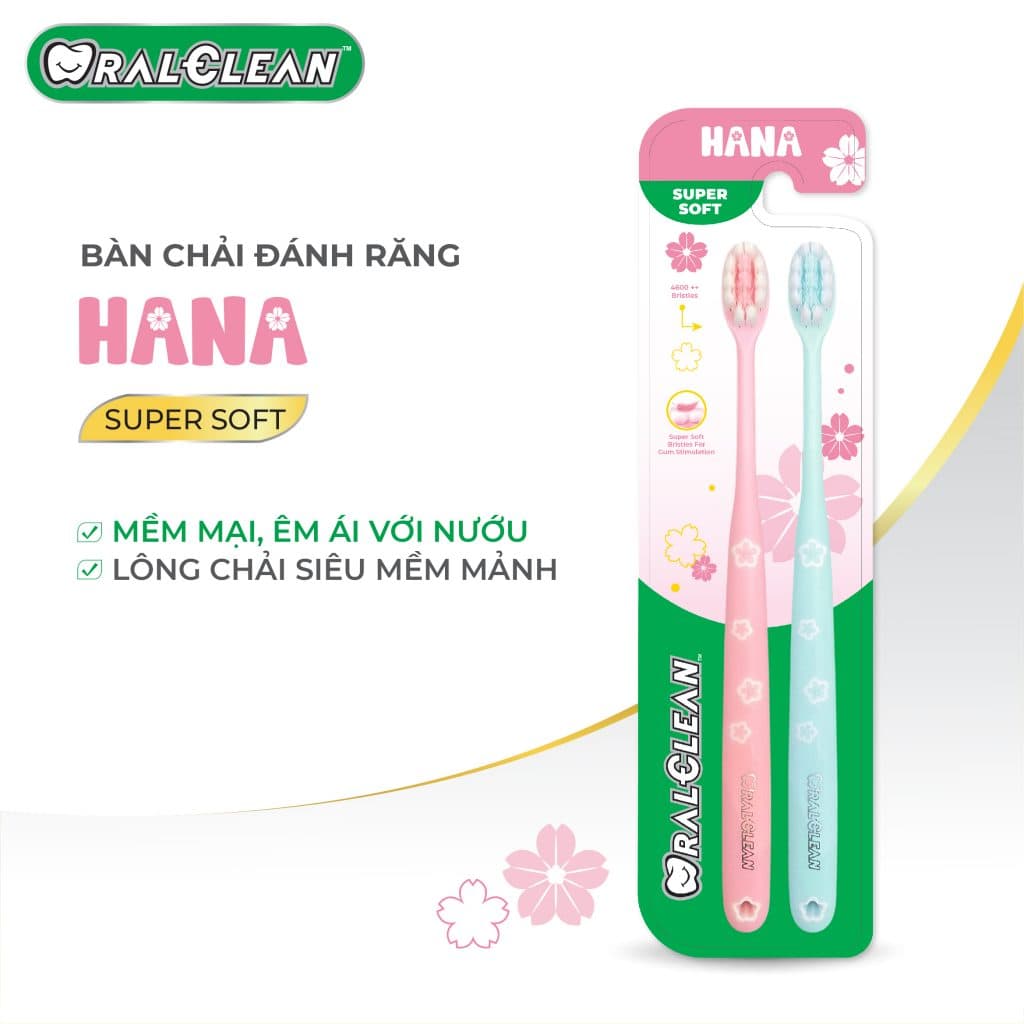 Vỉ bàn chải OralClean Hana