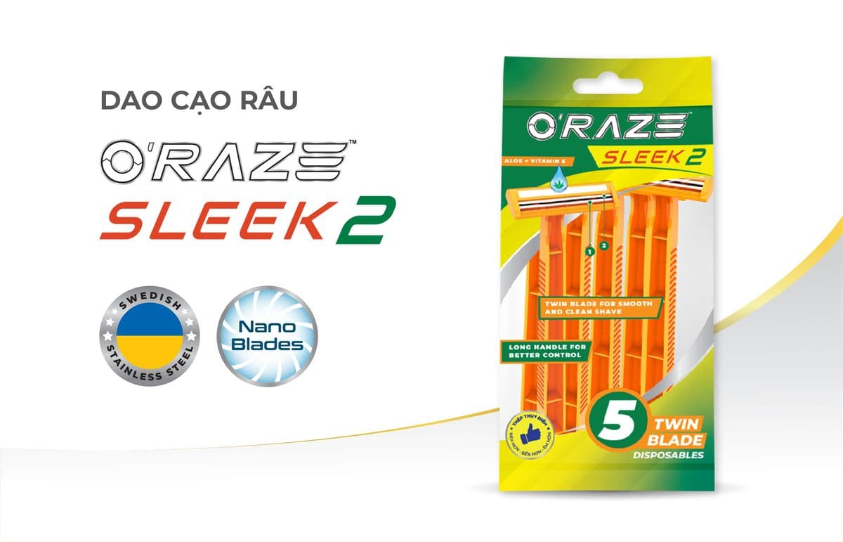 Gói 5 dao cạo màu cam