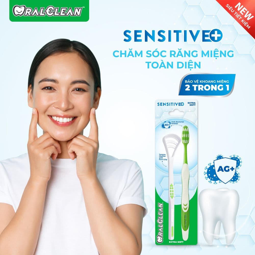 Bàn chải đánh răng OralClean Sensitive+ (ảnh 2)