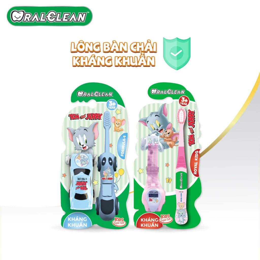 Hai vỉ bàn chải trẻ em Tom&Jerry